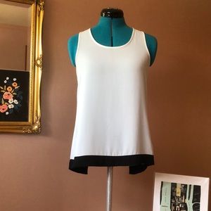 Split back sleeveless blouse